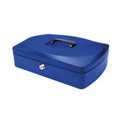 View more details about Q-Connect Cash Box 12 Inch Blue