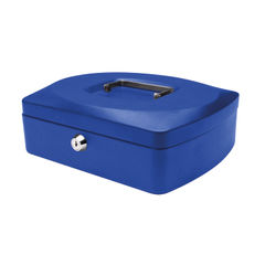 View more details about Q-Connect Cash Box 10 Inch Blue