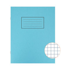 View more details about Silvine 229x178mm Blue 7mm Squares Exercise Book (Pack of 10)