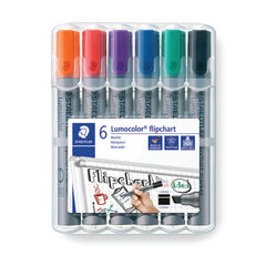 View more details about Staedtler Flipchart Marker Assorted (Pack of 6)