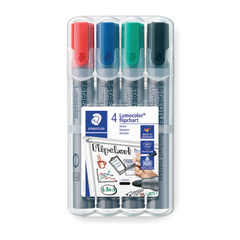 View more details about Staedtler Assorted Flipchart Markers (Pack of 4)