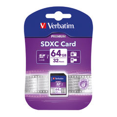 View more details about Verbatim Premium SDXC Memory Card Class 10 UHS-I U1 64GB