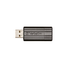 View more details about Verbatim Black PinStripe 128GB Flash Drive USB 2.0