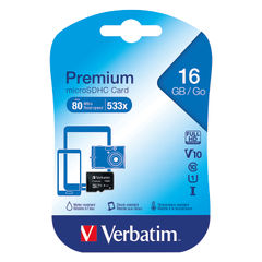 View more details about Verbatim 16GB Micro SDHC Memory Card - 44010