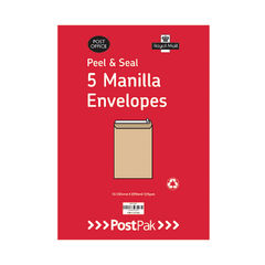 View more details about Postpak C5 Peel and Seal 5 Manilla Envelopes (Pack of 40)