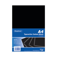 View more details about Stephens A4 Carbon Black Typewriter Paper (Pack of 100)