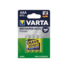 View more details about VARTA Rechargeable AAA Batteries (Pack of 4)