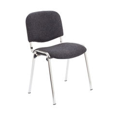 View more details about First Ultra Charcoal/Chrome Multipurpose Stacker Chair