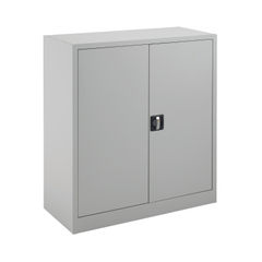 View more details about Talos 1000mm Grey Double Door Stationery Cupboard