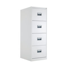 View more details about Talos H1300mm White 4 Drawer Filing Cabinet