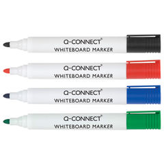 View more details about Q-Connect Drywipe Marker Pen Assorted (Pack of 10) KF00880