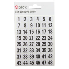 View more details about Blick 00-99, Black on White Numbered Labels (Pack of 2880)