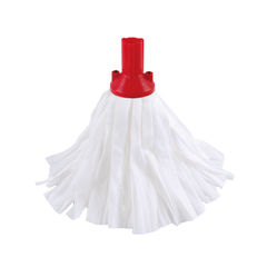 View more details about Exel Big White Red Mop Heads (Pack of 10)