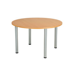 View more details about Jemini D1200 x H730mm Beech Circular Meeting Table