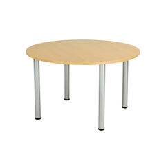 View more details about Jemini 1200x730mm Nova Oak Circular Meeting Table