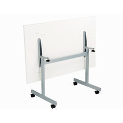 View more details about Jemini 1200x700mm White/Silver Rectangular Tilting Table