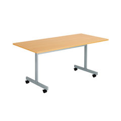 View more details about Jemini 1600x700mm Beech/Silver Rectangular Tilting Table