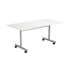 View more details about Jemini 1600x700mm White/Silver Rectangular Tilting Table