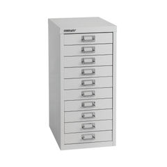 View more details about Bisley H590mm A4 Grey 10 Drawer Filing Cabinet