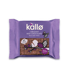 View more details about Kallo Belgian Milk Chocolate Rice Cake Thins Two Pack (Pack of 30)