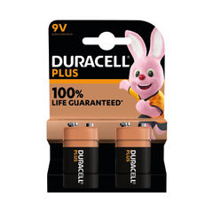 View more details about Duracell Plus 9V Battery Alkaline 100% Life (Pack of 2)