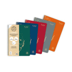 View more details about Forever Wirebound Notebook Lined 90gsm A4 Assorted (Pack of 5)