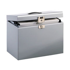 View more details about Metal Box File A4 Lockable 290 x 370 x 230mm Silver