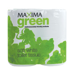 View more details about Maxima Green White 2-Ply Toilet Rolls (Pack of 36)