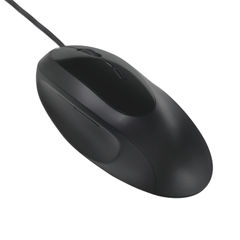 View more details about Kensington Pro Fit Wired Ergonomic Mouse with Wrist Support Black