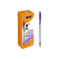 View more details about BIC Cristal Fun Purple Ballpoint Pen (Pack of 20)