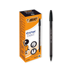 View more details about BIC Cristal Black Ultra Fine Ballpoint Pen (Pack of 20)