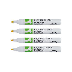 View more details about Q-Connect Chalk Markers Medium Tip White (Pack of 4)