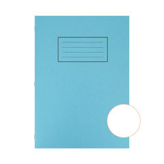 View more details about Silvine Exercise Book A4 Plain Blue (Pack of 10)