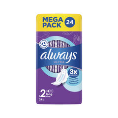 View more details about Always Ultra Pads Long With Wings Size 2 Sanitary Pads (Pack of 24)