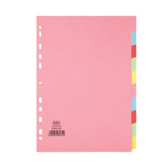 View more details about Elba 10 Part Card Divider Recycled Manilla A4 Assorted