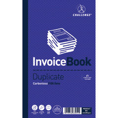 View more details about Challenge Carbonless Duplicate Invoice Book 100 Slips (Pack of 5)