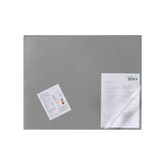 View more details about Durable Desk Mat with Transparent Overlay 650 x 520mm Grey