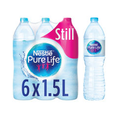 View more details about Nestle Pure Life Water 1.5 Litre Bottle (Pack of 6)