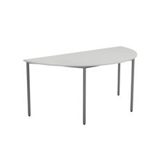 View more details about Jemini 1600x800mm White Semi Circular Table