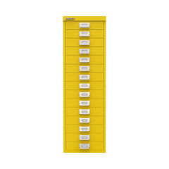 View more details about Bisley H860mm Canary Yellow 15 Drawer Cabinet