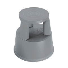 View more details about 2Work Dark Grey Plastic Step Stool