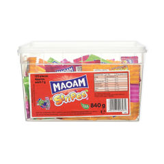 View more details about Haribo Maoam Stripes Sweets Drum 840g