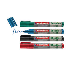 View more details about Edding e-28/4 S EcoLine Whiteboard Marker A5 Assorted (Pack of 4)