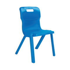 View more details about Titan 260mm Blue One Piece Chair (Pack of 10)