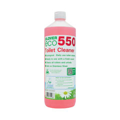 View more details about Clover 1 Litre Eco 550 Toilet Cleaner (Pack of 12)