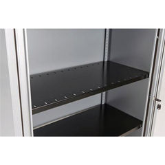 View more details about Bisley Black 914x390x27mm Slotted Shelf