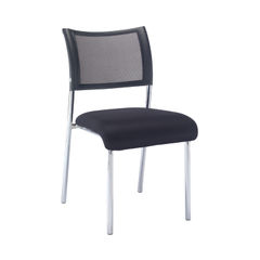 View more details about Jemini Jupiter Black/Chrome Mesh Back Conference Side Chair