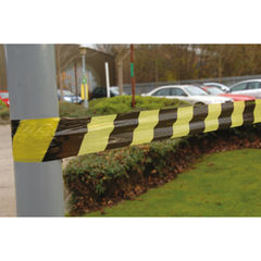 View more details about VFM Black and Yellow 500m Striped Tape Barrier