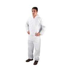 View more details about Non-Woven Coverall Large 44-46 Inch White