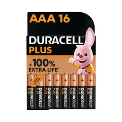 View more details about Duracell Plus AAA Battery Alkaline 100% Extra Life (Pack of 16)